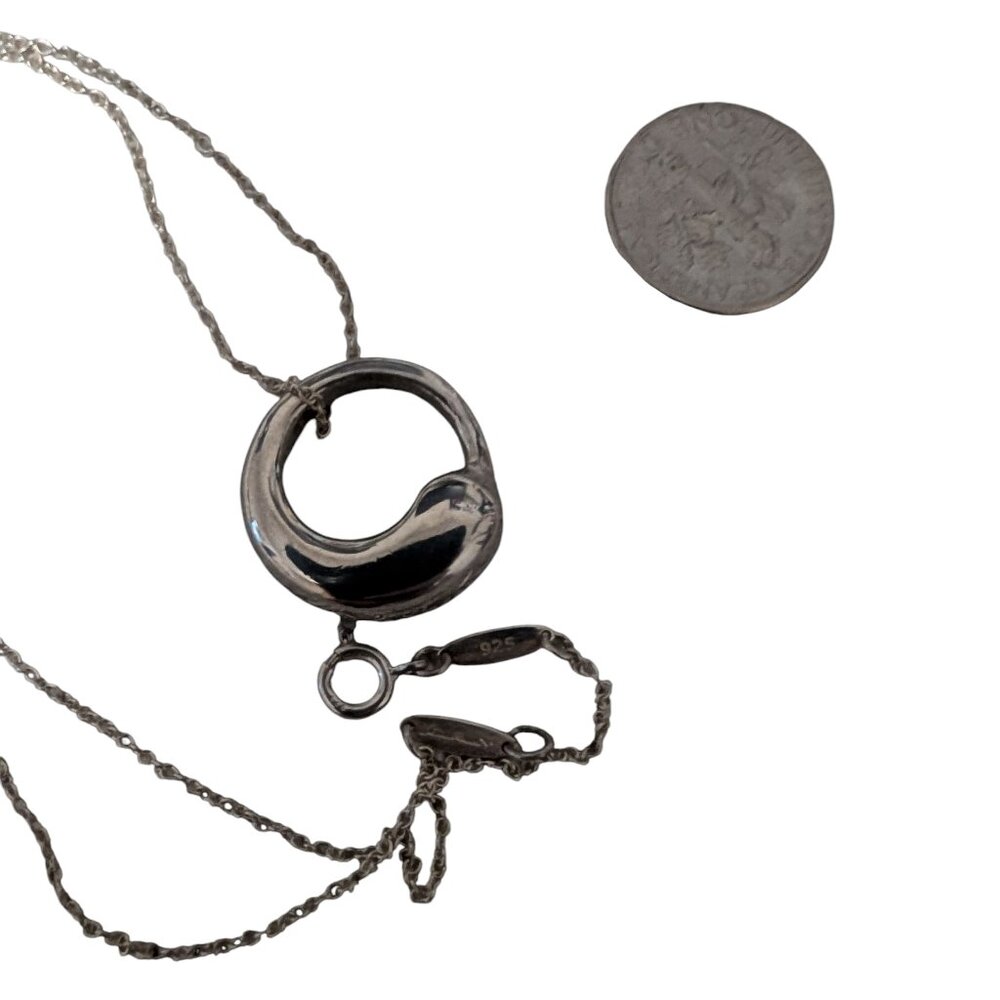 Elsa Peretti Tiffany and Company Eternal circle pendant with chain - Picture 5 of 5